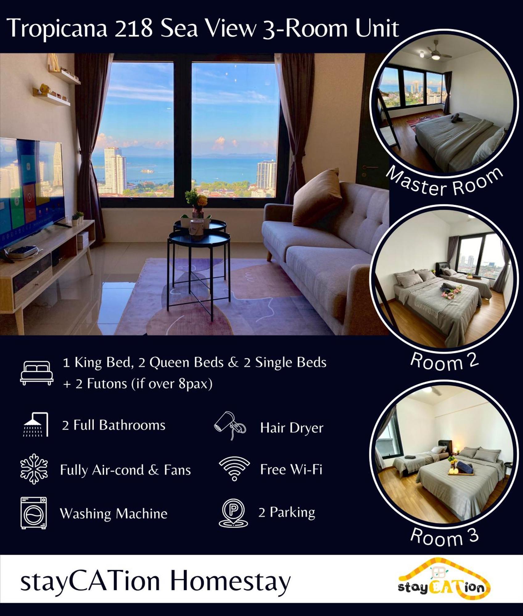 Tropicana 218 Macalister Sea & City View By Staycation Homestay Джорджтаун Екстер'єр фото