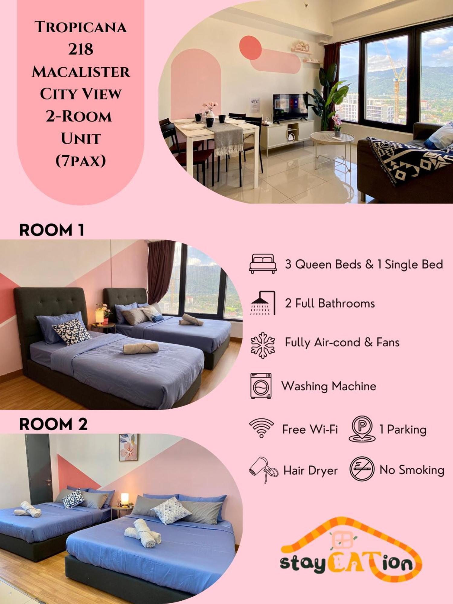 Tropicana 218 Macalister Sea & City View By Staycation Homestay Джорджтаун Екстер'єр фото